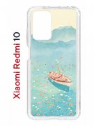 Чехол-накладка Xiaomi Redmi 10/10 Prime Kruche Print озеро цветов