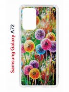 Чехол-накладка Samsung Galaxy A72 (598893) Kruche Print Одуванчики