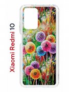 Чехол-накладка Xiaomi Redmi 10 Kruche Print Одуванчики