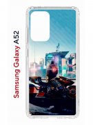 Чехол-накладка Samsung Galaxy A52 (598894) Kruche PRINT Киберпанк