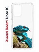 Чехол-накладка Xiaomi Redmi Note 10/Redmi Note 10S Kruche Print Змея