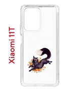 Чехол-накладка Xiaomi 11T (612848) Kruche PRINT Fox