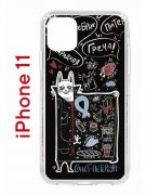 Чехол-накладка iPhone 11 Kruche Print Кот Питер