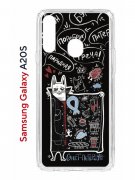Чехол-накладка Samsung Galaxy A20S (588937) Kruche PRINT Кот Питер