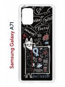 Чехол-накладка Samsung Galaxy A71 (582679) Kruche PRINT Кот Питер