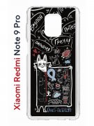 Чехол-накладка Xiaomi Redmi Note 9 Pro  (588932) Kruche PRINT Кот Питер