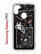 Чехол-накладка Samsung Galaxy M11 (588927) Kruche PRINT Кот Питер