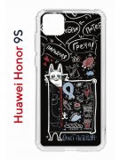 Чехол-накладка Huawei Honor 9S  (588929) Kruche PRINT Кот Питер