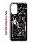 Чехол-накладка Samsung Galaxy A32 Kruche Print Кот Питер