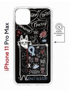 Чехол-накладка iPhone 11 Pro Max Kruche Magnet Print Кот Питер