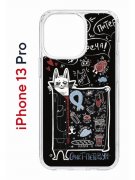 Чехол-накладка Apple iPhone 13 Pro (606543) Kruche PRINT Кот Питер