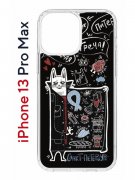 Чехол-накладка iPhone 13 Pro Max Kruche Print Кот Питер