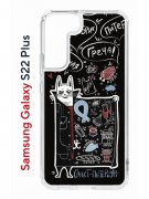Чехол-накладка Samsung Galaxy S22 Plus Kruche Print Кот Питер