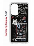 Чехол-накладка Samsung Galaxy A52 Kruche Print Кот Питер
