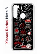 Чехол-накладка Xiaomi Redmi Note 8  (580659) Kruche PRINT Кот Москва