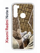 Чехол-накладка Xiaomi Redmi Note 8  (580659) Kruche PRINT Пара белые кроссы