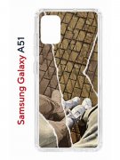 Чехол-накладка Samsung Galaxy A51 (582691) Kruche PRINT Пара белые кроссы