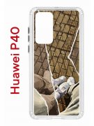 Чехол-накладка Huawei P40 (583862) Kruche PRINT Пара белые кроссы