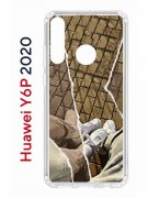 Чехол-накладка Huawei Y6p 2020 Kruche Print Пара белые кроссы