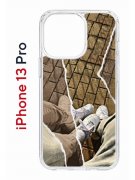 Чехол-накладка Apple iPhone 13 Pro (606543) Kruche PRINT Пара белые кроссы