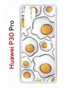Чехол-накладка Huawei P30 Pro (580674) Kruche PRINT Глазунья