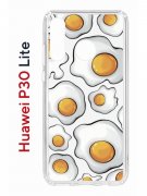 Чехол-накладка Huawei P30 Lite (585137) Kruche PRINT Глазунья