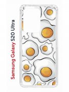 Чехол-накладка Samsung Galaxy S20 Ultra (582689) Kruche PRINT Глазунья