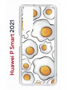 Чехол-накладка Huawei P Smart 2021 Kruche Print Глазунья