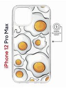 Чехол-накладка iPhone 12 Pro Max Kruche Magnet Print Глазунья