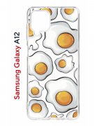 Чехол-накладка Samsung Galaxy A12/M12 Kruche Print Глазунья