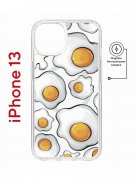 Чехол-накладка Apple iPhone 13 (610627) Kruche PRINT Глазунья