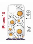 Чехол-накладка Apple iPhone 13 (610629) Kruche PRINT Глазунья