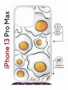 Чехол-накладка iPhone 13 Pro Max Kruche Magrope Print Глазунья