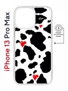 Чехол-накладка Apple iPhone 13 Pro Max (610637) Kruche PRINT Корова