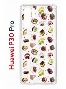 Чехол-накладка Huawei P30 Pro Kruche Print Cake