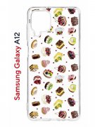 Чехол-накладка Samsung Galaxy A12 (608589) Kruche PRINT Cake