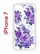 Чехол-накладка iPhone 7/8/SE (2020) Kruche Print Roses