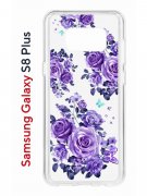 Чехол-накладка Samsung Galaxy S8 Plus Kruche Print Roses