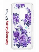 Чехол-накладка Samsung Galaxy S9 Plus Kruche Print Roses