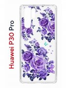Чехол-накладка Huawei P30 Pro Kruche Print Roses