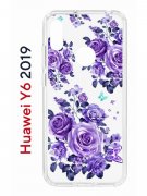 Чехол-накладка Huawei Y6 2019/Y6s 2019/Honor 8A/8A Pro Kruche Print Roses