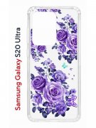 Чехол-накладка Samsung Galaxy S20 Ultra Kruche Print Roses