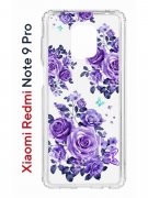 Чехол-накладка Xiaomi Redmi Note 9 Pro/Note 9S/Note 9 Pro Max Kruche Print Roses