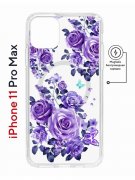 Чехол-накладка Apple iPhone 11 Pro Max (598895) Kruche PRINT Roses