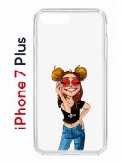 Чехол-накладка iPhone 7 Plus Kruche Print Smiling