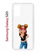 Чехол-накладка Samsung Galaxy S20 Kruche Print Smiling