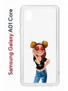 Чехол-накладка Samsung Galaxy A01 Core (593952) Kruche PRINT Smiling
