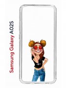 Чехол-накладка Samsung Galaxy A02s (594636) Kruche PRINT Smiling