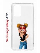 Чехол-накладка Samsung Galaxy A32 Kruche Print Smiling