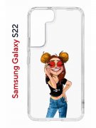 Чехол-накладка Samsung Galaxy S22 (610633) Kruche PRINT Smiling